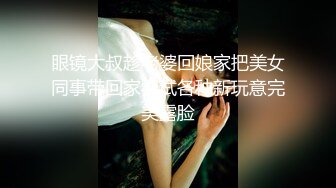 眼镜大叔趁老婆回娘家把美女同事带回家尝试各种新玩意完美露脸