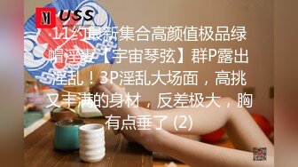 11约最新集合高颜值极品绿帽淫妻【宇宙琴弦】群P露出淫乱！3P淫乱大场面，高挑又丰满的身材，反差极大，胸有点垂了 (2)