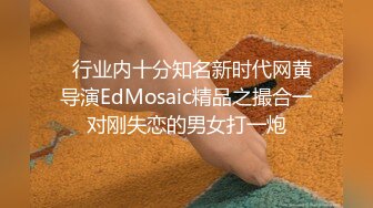   行业内十分知名新时代网黄导演EdMosaic精品之撮合一对刚失恋的男女打一炮